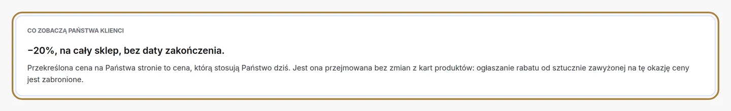 Akcja: podgląd pokazuje, co zobaczą klientki.