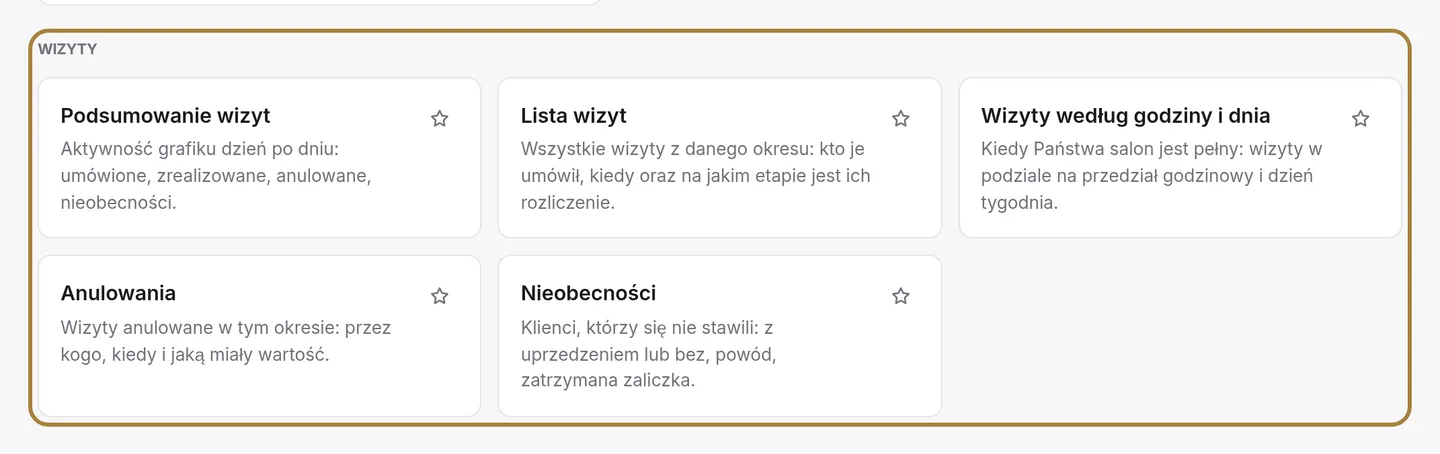 Uporządkowane według tematu.