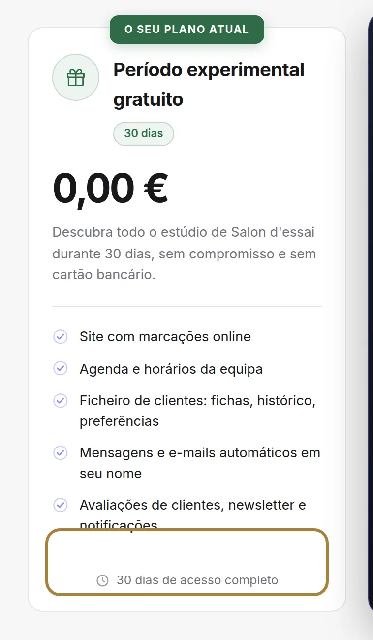 Subscrever ou gerir, na Stripe.