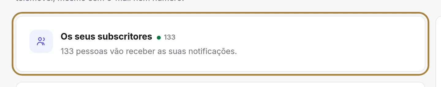 Quem recebe: os visitantes que aceitaram as notificações.