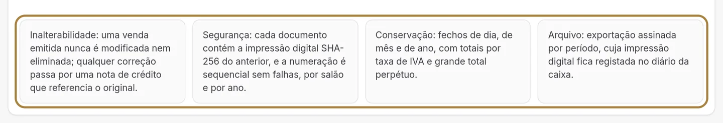 As quatro obrigações, asseguradas pela caixa.