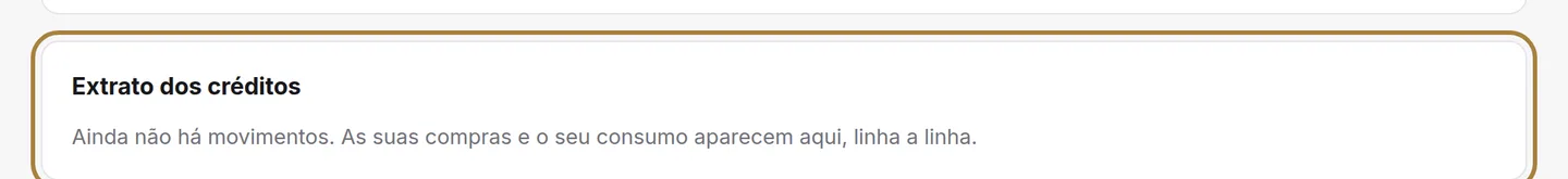 O extrato, movimento a movimento.