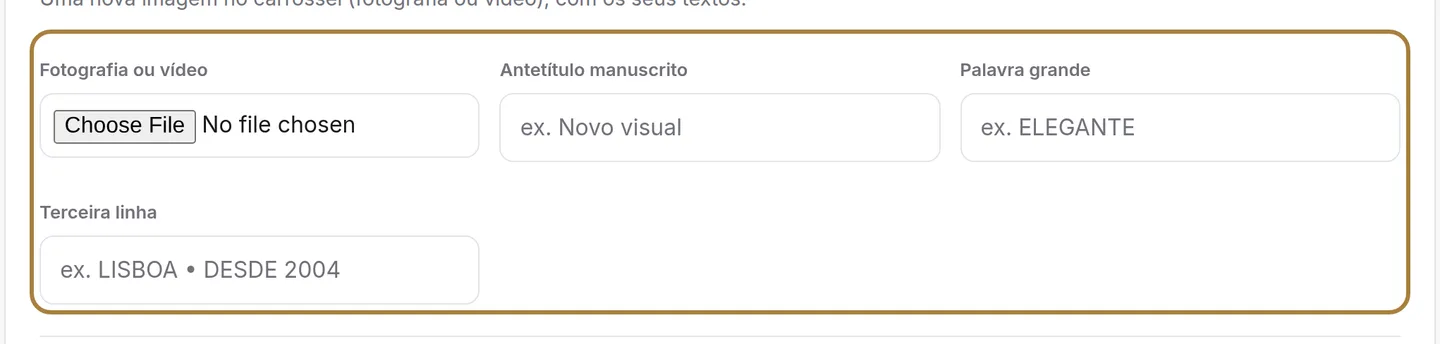 Adicionar uma imagem.