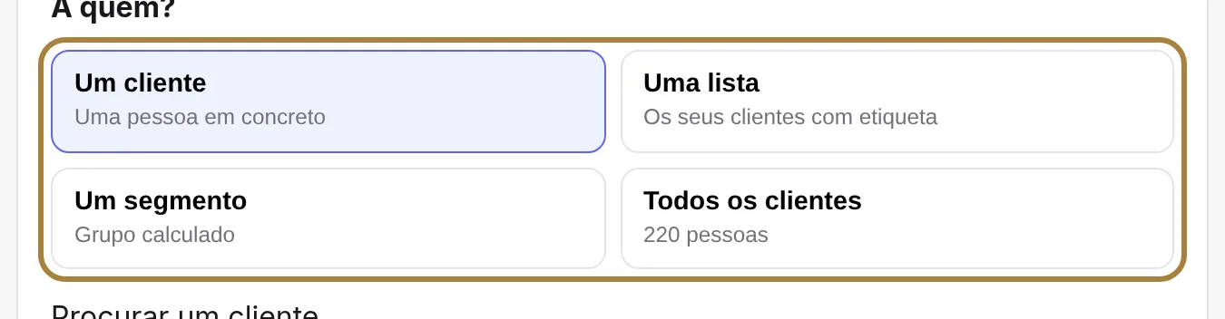A quem escreve.