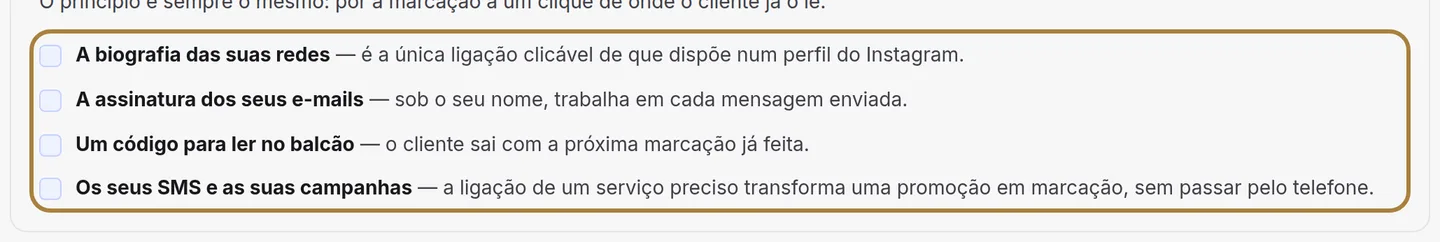 Onde as colocar.