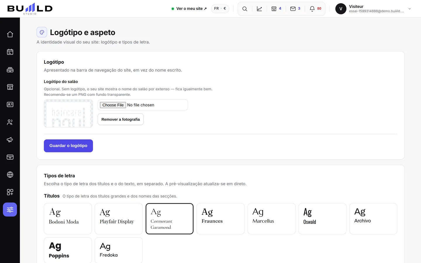Logótipo e aspeto.