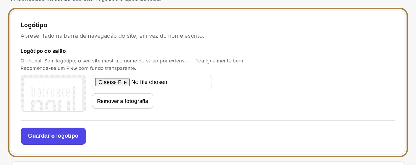 O logótipo.