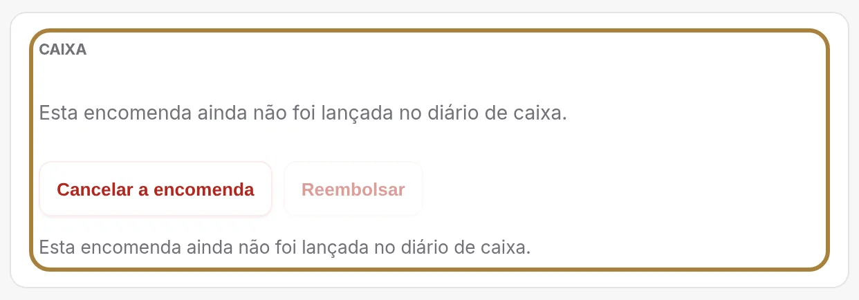 Cobrar ou reembolsar.