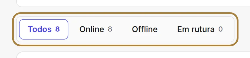 Online, offline, em rutura: cada vista tem o seu contador.