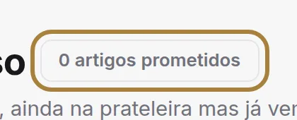 Prometido, mas ainda não saiu.