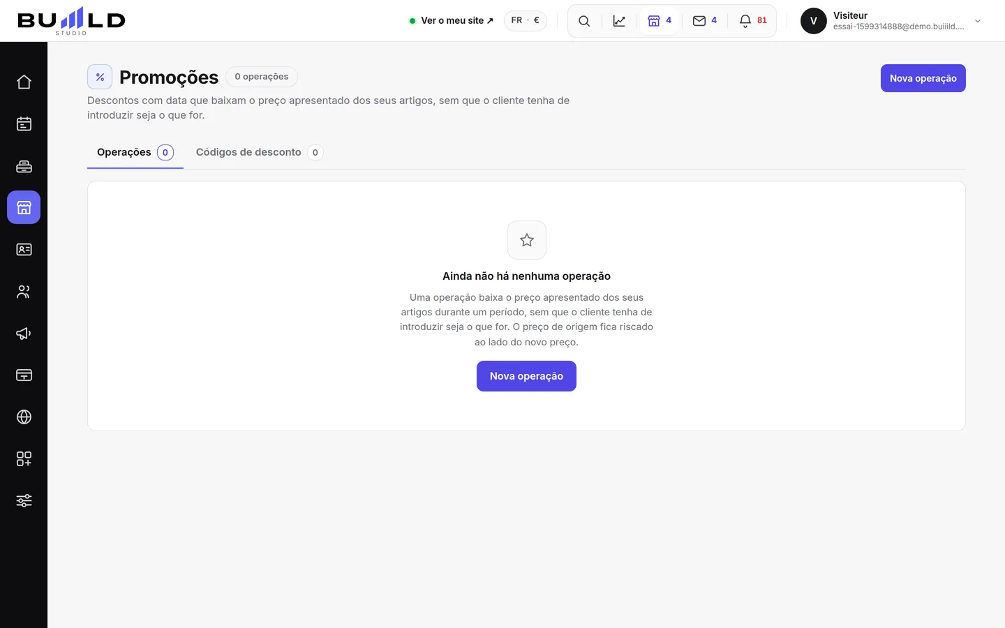 Duas formas de baixar um preço: campanhas e códigos.