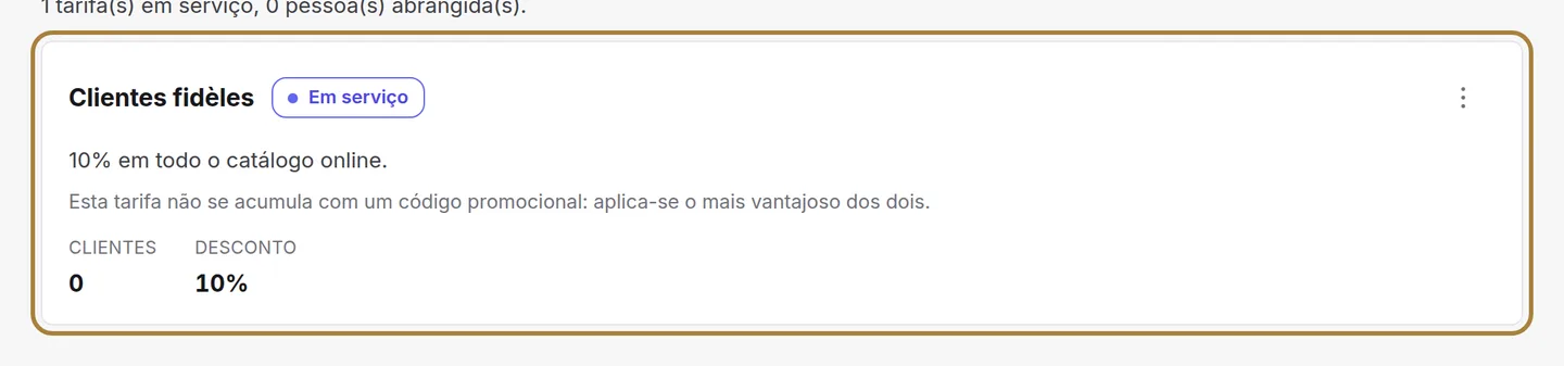 Um grupo, um desconto em todo o catálogo.