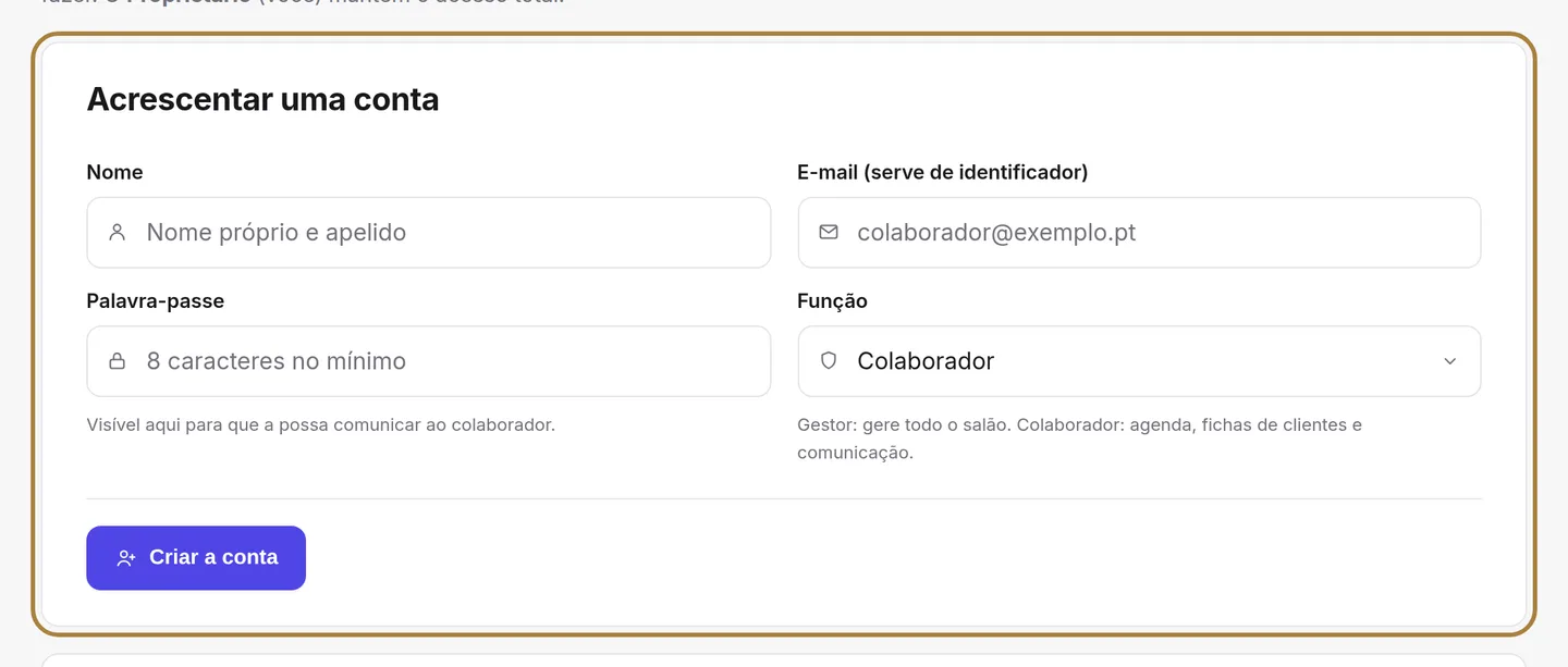 Convidar alguém.