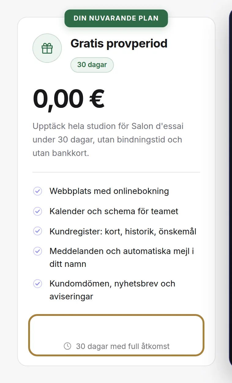Teckna eller hantera, hos Stripe.