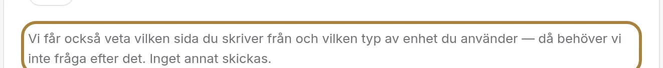 Vad vi får utöver det: sidan och enheten.