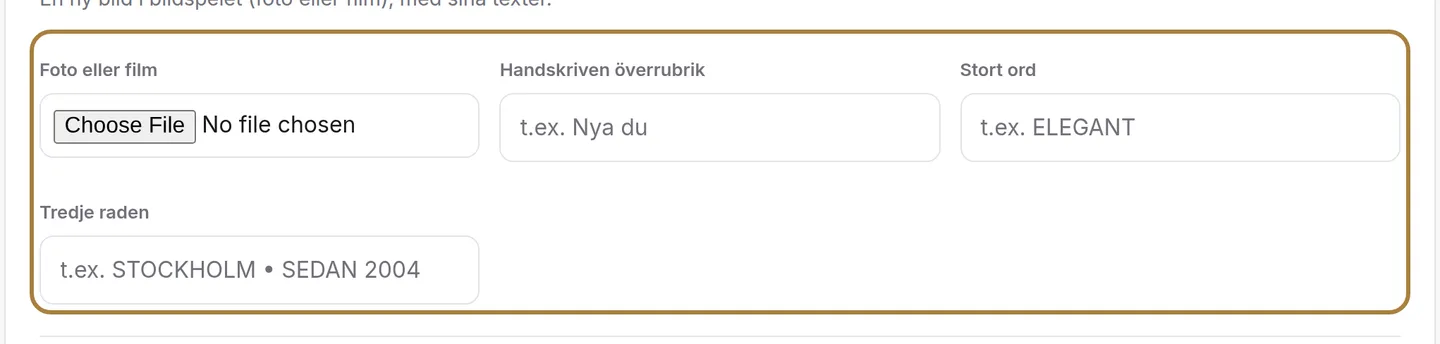 Lägga till en bild.