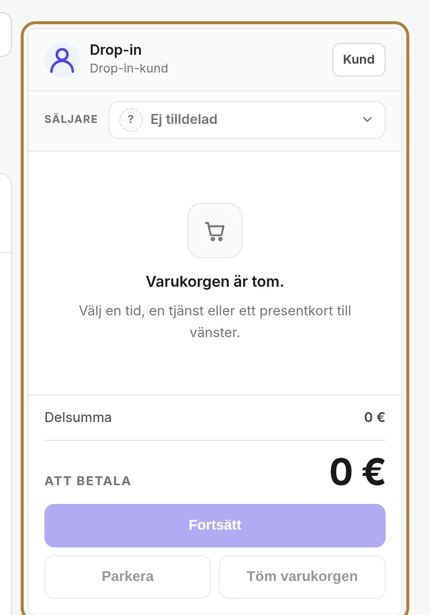Varukorgen: till vem, till vilket pris, av vem.