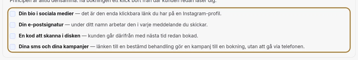 Var du ska lägga dem.
