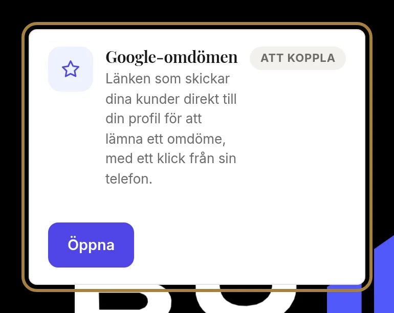Ett kort, en hävstång — och markören som visar var du står.