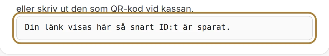 Din insamlingslänk.