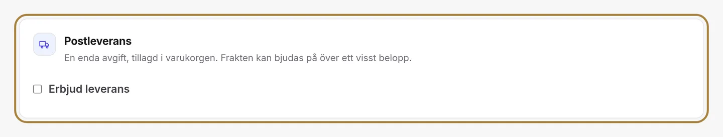 Postleveransen.