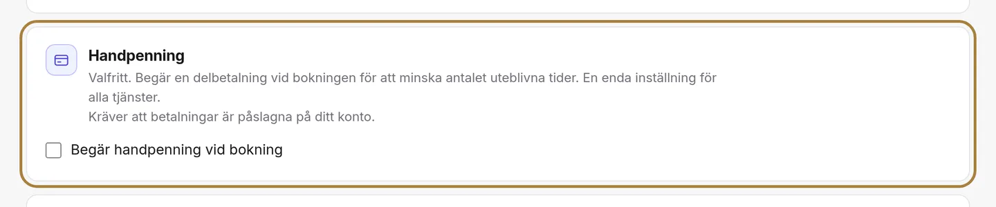 Handpenningen: belopp, tröskel, målgrupp, återbetalning.