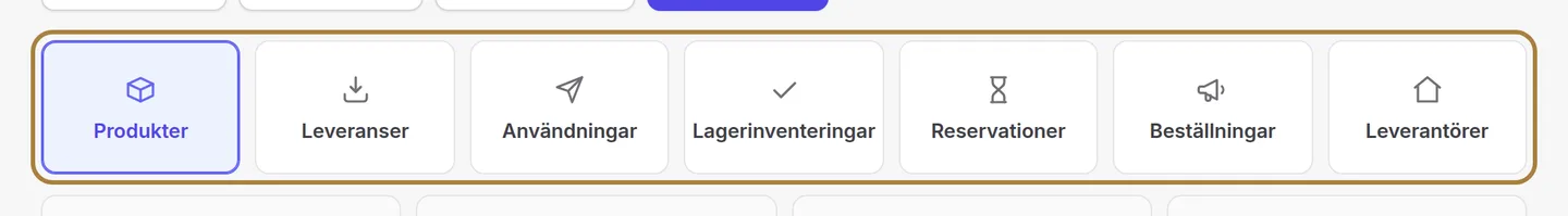 Allt som rör sig kring sortimentet.