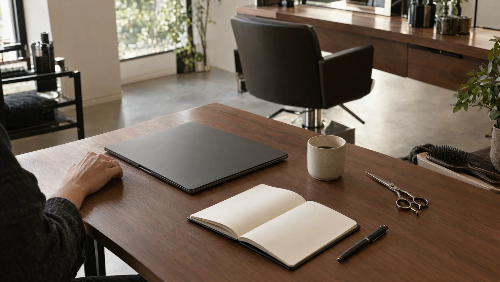 Illustration: workspace for managing a salon. | Buiiild.com
